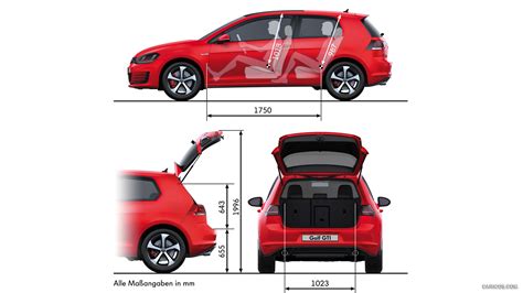 Volkswagen Golf GTI VII 2015 Dimensions