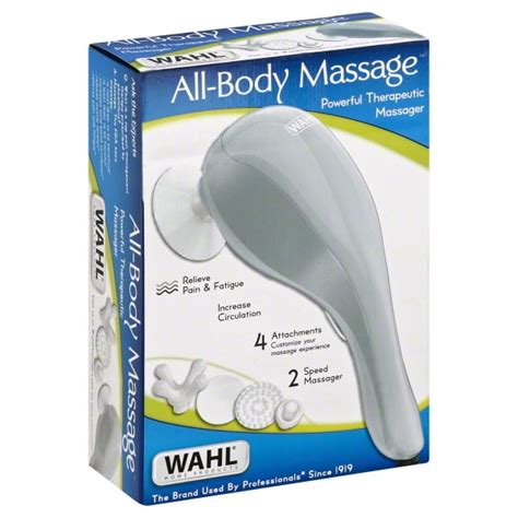 Wahl Handheld Vibratory Massager For Full Body Rechargeable With 9