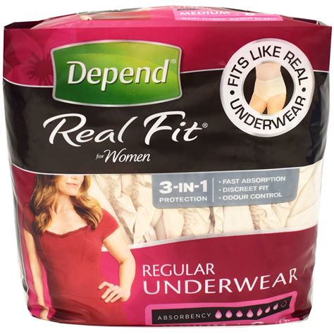 DEPEND REAL FIT WOMEN 8 pack (M) | Ezi-Care