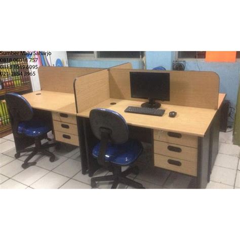 Jual Meja Partisi Workstation Meja Kerja Sekat Kantor Cubicle p 120 cm