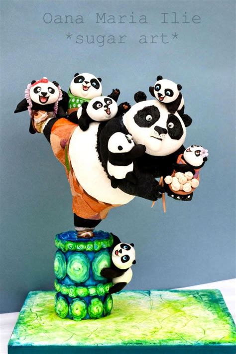 Torte Di Kung Fu Panda In Pasta Di Zucchero Pdz Panda Cakes