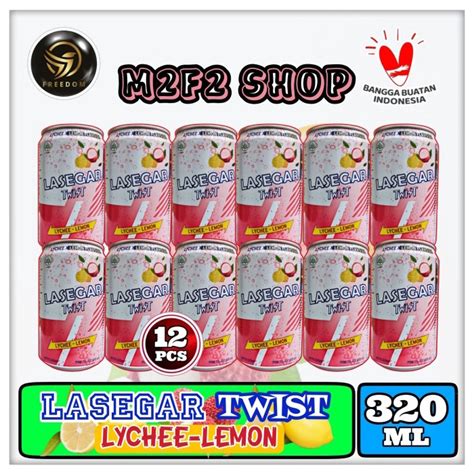 Jual Lasegar Twist Minuman Penyegar Lychee Lemon Kaleng Ml