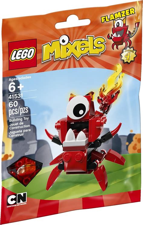 Cartoon Network Toy – Lego Mixels – Series 4 – Flamzer – 60 Piece ...