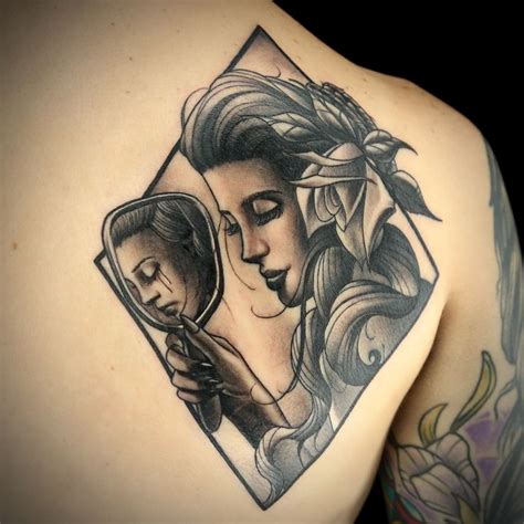 Reflection Tattoo By Teej Poole Reflection Tattoo Tattoos