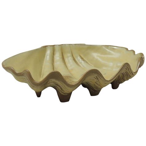 Ceramic Clam Shell Decorative Dish For Sale At 1stdibs