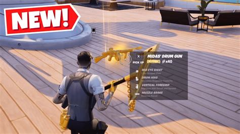 How To Get Mythic Midas Drum Gun In Fortnite Chapter 5 Season 2 YouTube