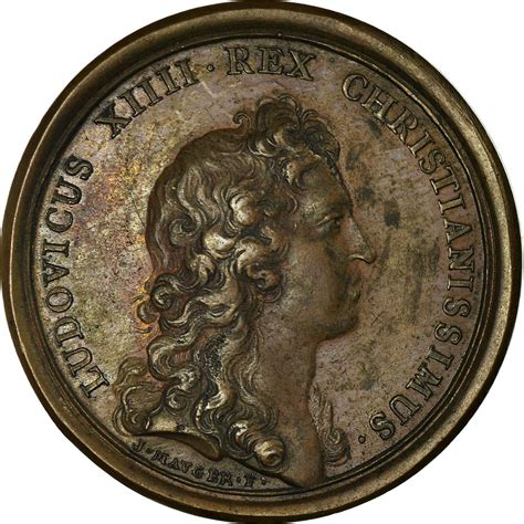 France Medal Louis XIV Naissance Du Dauphin 1661 Bronze Mauger