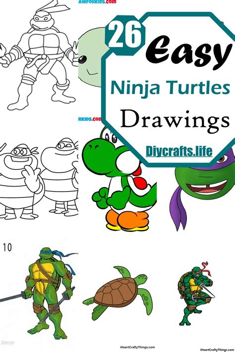 Ninja Turtle Drawings With Step By Step Guide Diy Crafts