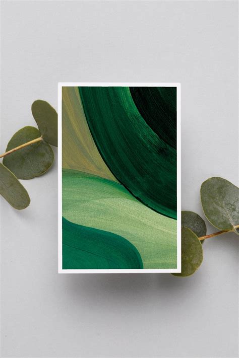 Emerald Green Print Set Abstract Art Print Set Of 2 Minimalist Watercolor Art Contemporary