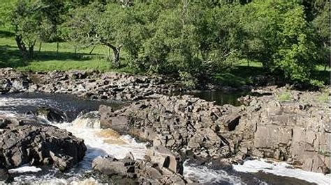 Low Force Waterfall Natural Feature In Barnard Castle Newbiggin