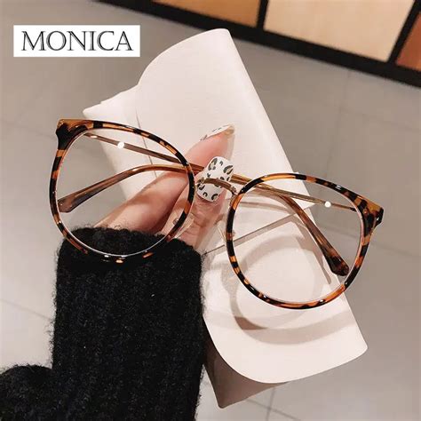 Large Frame Oval Myopia Glasses Female Round Face Thinner