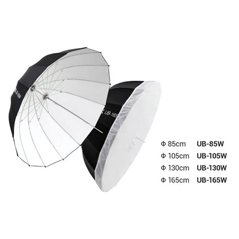 Godox Ub W Parabolic Umbrella Studio Reflective Umbrella Black White