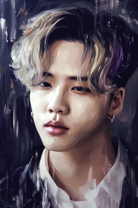 Muziek Poster Bts Poster Jimin K Pop Abstract Portret Bangtan