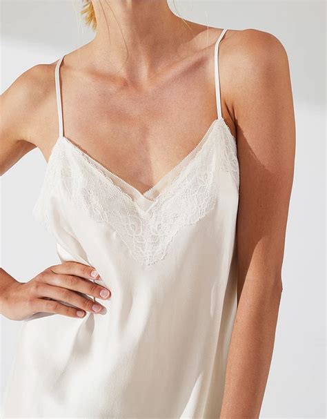 Silk Lace Trim Nightgown Sleepwear Sale The White Company Us