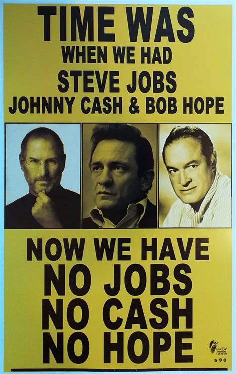 POSTER vintage NO JOBS NO CASH NO HOPE | TOFMOBILE - Plaque métal vintage