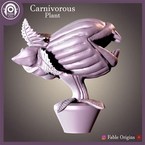 Stl File Carnivorous Plant・3d Print Design To Download・cults