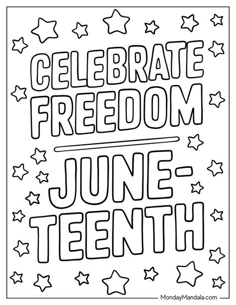 juneteenth coloring pages 1