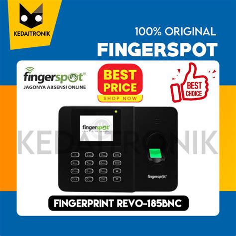 Mesin Absensi Fingerspot Revo 185 BNC Online 10 000 Sidik Jari 185