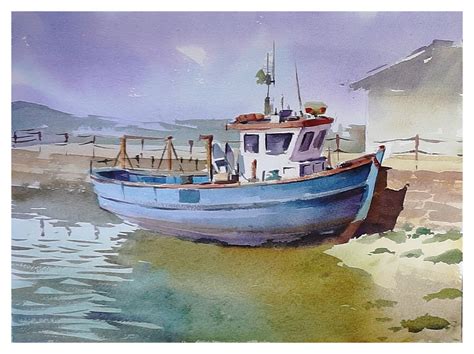 Watercolor Tutorial: The Fishing Boat - Art for Sharing