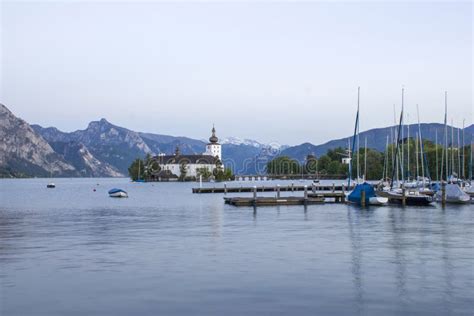 Castle Orth And Lake Traunsee Gmunden Austria Stock Image Image Of