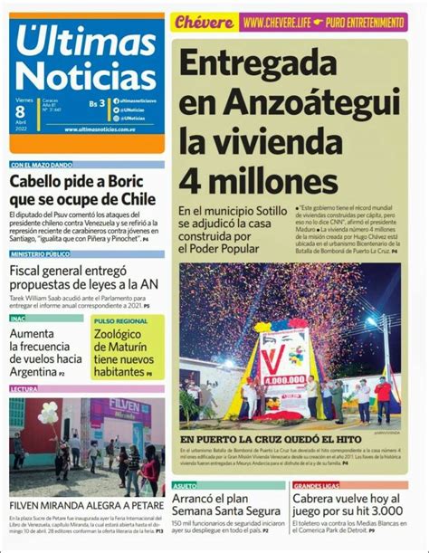 Titulares Al Minuto Presentamos Las Portadas De Los Principales