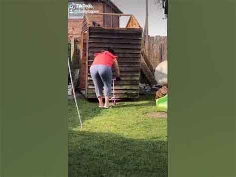 Fat Woman Funny Farts In Garden Youtube