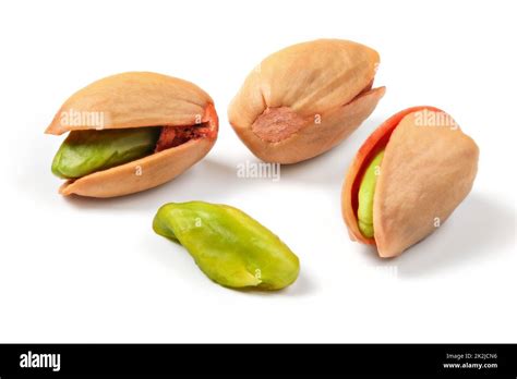 Turkish Red Roasted Pistachios In Shell Some Of Green Nuts Visible