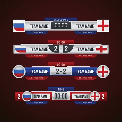 Scoreboard vector graphic template 3186059 Vector Art at Vecteezy