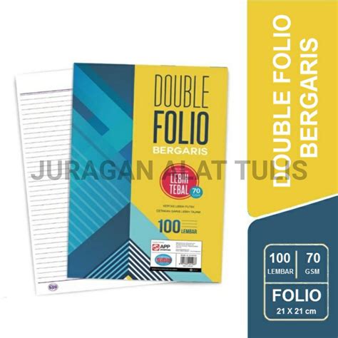 Jual Kertas Double Folio Sidu Lembar Kertas Bergaris Sidu