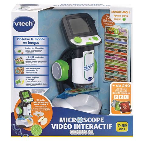 Genius Xl Microscope Vid O Interactif Multicolore Vtech La Redoute