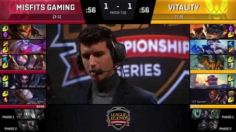 Msf Vs Vit Highlights Game Eu Lcs Summer W D Misfits Vs