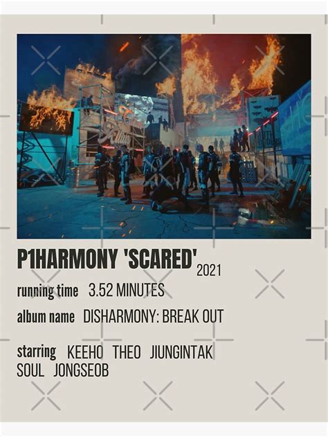 "P1harmony Scared Mv Poster" Sticker for Sale by puki-ycdi | Redbubble