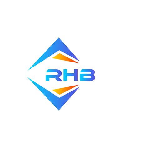 RHB abstract technology logo design on white background. RHB creative ...