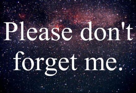 Please Dont Forget Me Quotes QuotesGram