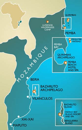 Islandstays Island Holidays Mozambique Islands Map