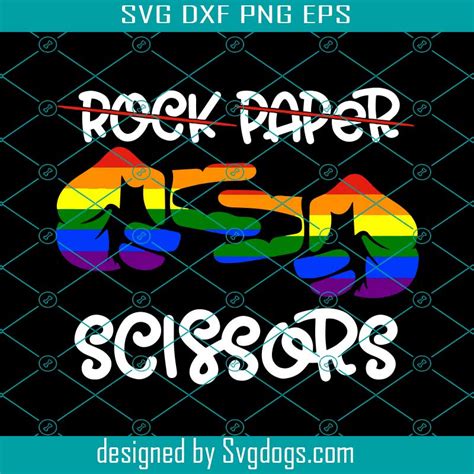 Rock Paper Scissors Lesbian Couple Pride Funny Lgbt Support Svg Lgbt Svg Funny Svg