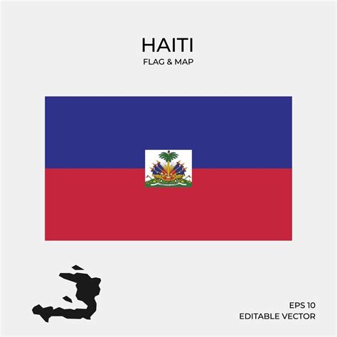 Haiti map and flag 2045932 Vector Art at Vecteezy