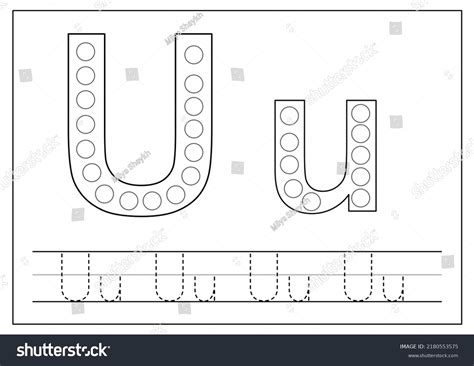 Dot Dot Alphabet Letters Kids Learning Stock Vector (Royalty Free ...