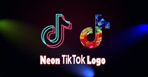 Neon TikTok Logo Design Perfect TikTok Logo For You