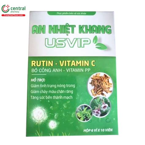 Thuốc An Nhiệt Khang USVIP giúp giảm chảy máu chân răng, thanh nhiệt