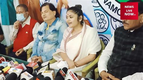 Press Conference In Tmc Office Tmc Leader Sayoni Ghosh Was Present