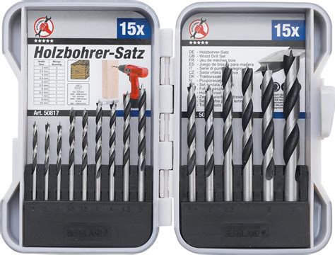 Houtboren Set 3mm 10mm 15 Delig In Doosje BGS50817 Bol