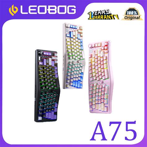 LEOBOG A75 Custom Alice Mechanical Keyboard TOP Structure 75 Hot Swappable Wireless Tri Mode