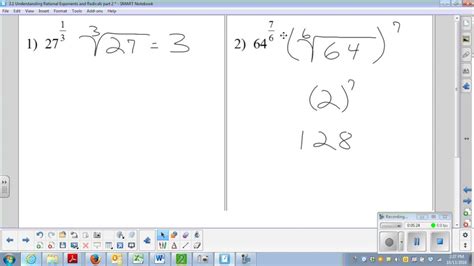 3 1 Understanding Rational Exponents And Radicals Youtube