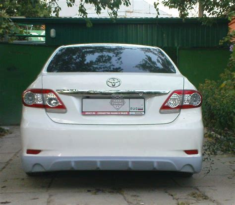 Накладка на задний бампер Toyota Corolla E140/E150 Рестайлинг. Купить ...