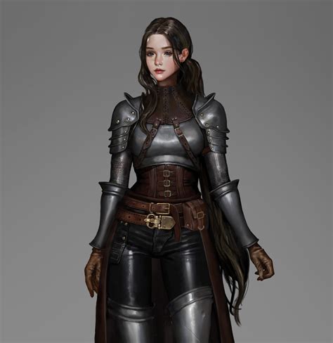 ArtStation - A medieval female warrior