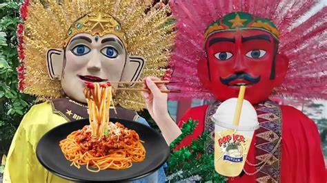 Wow Abang Ondel Ondel Ngajak Buka Puasa Makan Spagety Minumnya Pop Ice