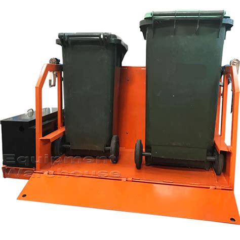 Forklift Hydraulic Sideway Double Wheelie Bin Tipper Equipment