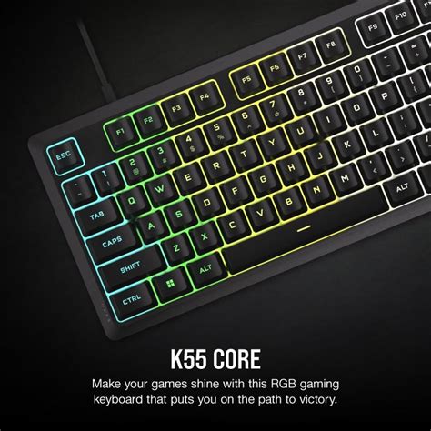 Corsair K55 Core Membrane Rgb Gaming Keyboard