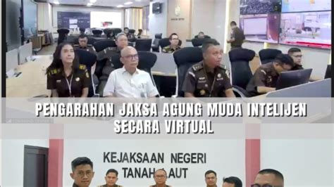 Pengarahan Jaksa Agung Muda Intelijen Secara Virtual Kejaksaan Negeri